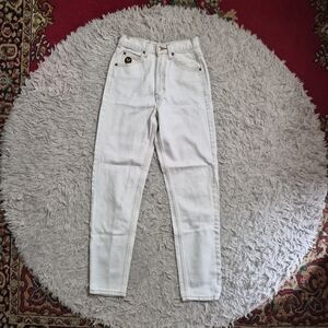 Womens Avirex Jeans High Waisted High Waist Size 28 Cotton Ivory Stone Spring ✨️